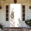 Temu Amazon Shein Fornecimento Exclusivo Transfronteiriço de Capa Decorativa de Porta de Quarto Elástica de Peça Única, Capa de Porta com Tema de Animal Fácil de Instalar
