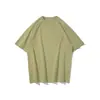 Camiseta de Manga Corta con Cuello Redondo de Moda Estilo Casual al Aire Libre Americano Verano Nuevo Estilo Simple Color Sólido Versátil Top de Moda