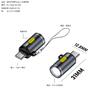 Adecuado para iluminación exterior, ciclismo, linterna portátil Tipo-c revolución linterna mini súper pequeña portátil