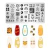 2026 Proveedores Transfronterizos de Fabricantes Estilo Japonés Placas de Estampado para Uñas de Acero Inoxidable Plantillas de Transferencia de Estampado para Pintura DIY Venta al por Mayor