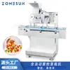 Máquina automática de conteo y embotellado Zonesun para caramelos, pastillas y cápsulas Máquina llenadora de gránulos de una sola cabeza