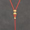 Collar fino ajustable con cordón colgante para mujer, colgante con cuerda, Buda de jade dorado, ocho brújulas del tesoro.