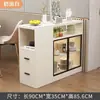 Divisória de Gabinete Lateral para Sofá para Hall de Entrada e Sala de Estar, Armário de Vinho para Apartamento Pequeno, Armazenamento de Grande Capacidade, Armazenamento de Bancada de Bar, Aparador de Luxo Leve