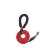 Suministros para Mascotas Correa Reflectante Multicolor Cuerda Redonda de Nylon Correa para Perro Antiexplosión de Tamaño Grande y Mediano con Mango de Espuma