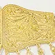 Decoración Hueca de Metal para Cintura Europea y Americana Moneda Extraterrestre Borla Cadena Corporal Cadena para Ropa Vestido Falda Cinturón