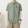 Camisa Polo de Secado Rápido Camiseta de Manga Corta para Hombre Cuello de Solapa Casual Transpirable Verano Sencilla Ropa Deportiva para Mediana Edad Cómoda Versátil