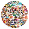 100 pegatinas lindas de dibujos animados del equipo Wangwang decoración de cuenta manual cuaderno casco patinete pegatinas impermeables venta al por mayor