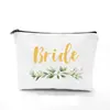 Presente para Madrinha de Casamento Bolsa de Maquiagem Noiva Madrinha Dama de Honra Bolsa de Armazenamento em Lona