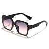 Gafas de Sol Cuadradas Grandes Estilo Coreano Nuevo, Puntiagudas, con Lentes de PC, Aspecto Natural, Hacen que la Cara Parezca Más Pequeña, Gafas de Sol de Moda