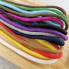 Corda Redonda de Poliéster Fio a Fio Colorida de 5mm Cordão de Cintura de Calça Cordão de Chapéu Cordão Trançado Cordão para Vestuário