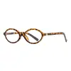 Gafas de Nerd Estilo Mismo de Zhang Yuanying Montura Ovalada Carey Estilo Retro Antiguo Se Pueden Equipar con Grado de Miopía Luz Antiazul