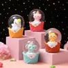 Presentes criativos bola de cristal luminosa enfeites de boneca de desenho animado brinquedos infantis presentes atacado presentes fofos de luz noturna