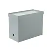 Caja de almacenamiento de plástico con polea para cocina, baño, acabado, con tapa, rueda, para libros de estudio