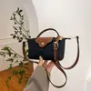 Bolso Pequeño para Mujer 2024 Verano Nuevo Bolso de Mano Bolso Cuadrado Pequeño Popular Tela de Nailon Bolso de Hombro Único Cruzado Bolso de Axila Moderno