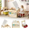 Mesa de brinquedo para crianças Estante infantil Conjunto de mesa e cadeira infantil Mesa de jogos infantil Mesa de atividades para bebês Mesa de desenho infantil