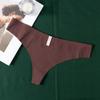 Ropa Interior Sexy Sin Costuras de Seda de Hielo para Mujer de Cintura Baja Estilo Pura Pasión Bragas para Mujer Tanga de una Pieza Exportación Extranjera Exclusiva
