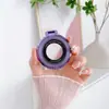 Adecuado para hombres y mujeres, soporte de anillo invisible portátil, soporte de carga magnético multifuncional para teléfonos Apple, modelo universal con patrón de CD