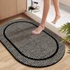 Tapete de Piso Absorbente para Baño, Tapete de Puerta de Barro Diatómico para Puerta de Baño, Tapete Antideslizante para Pies para Inodoro de Baño, Alfombra de Baño