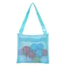 Bolsa de Malla de Color Sólido Personalizada de Segunda Generación para Almacenamiento en la Playa, Bolsa para Coleccionar Conchas, Bolsa de Almacenamiento para Juguetes, Bolso para Artículos Varios de Niños