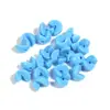 30/paquete color acrílico semicírculo giratorio música para comer agujero goloso cuentas diy cadena de teléfono móvil colgante accesorios venta al por mayor