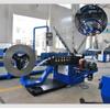 Máquina de duto espiral totalmente automática, máquina de moldagem por laminação de material de correia metálica de mesa, costura de mordida em espiral