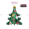 Novo Balão de Natal Desenho Animado Papai Noel Rena Boneco de Neve Formato Decoração de Casa Layout de Shopping Center Balão de Filme de Alumínio