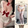 Lingerie Erótica com Tema Laranja Roupa de Servente Apaixonada Uniforme de Renda Seductor Conjunto de Camisola de Servente com Cadarço