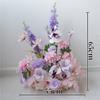 Decoración de Boda Rosa Bola de Flores Arreglo Floral Tablero Kt Floral Diseño de Fiesta de Cumpleaños Flor para Mesa de Comedor Flor Artificial Flor Falsa Arreglo de Piso