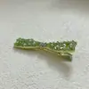 Pinza para el Cabello Zan Ya Nueva con Pedrería para Mujer Moda Dulce Hecha a Mano Clip de Pato de Cristal Clip Lateral de Flequillo de Gama Alta Accesorios para el Cabello