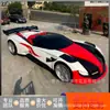 Modelo de Simulação de Carro Esportivo de Fibra de Vidro Decoração de Shopping ao Ar Livre Escultura Popular de Corrida Dispositivo Atrativo de Tráfego para Loja