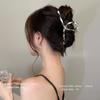 Pinza Metálica Simple para Cabello para Mujer Grande de Alta Gama Tipo Tiburón 2023 Nuevo Estilo Caliente de Celebridad de Internet Ins Pinza para Cabello para Parte Trasera de la Cabeza