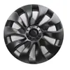 Adecuado para Cubierta de Cubo de Rueda Tesla Model 3 18 pulgadas Estilo Cyclone Tapa Completa de Llanta Modificación con Decoración de 10 Radios