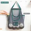 Bolsa de Almacenamiento de Frutas y Verduras de Doble Capa, Bolsa de Malla para Almacenamiento, Bolsa de Almacenamiento Multifuncional, Almacenamiento de Cebolla, Jengibre y Ajo Montado en Pared, Almacenamiento de Cocina