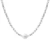 Collar Colgante de Perla Única Francés para Mujer 2024 Nuevo Elegante Cadena para Clavícula Popular Elegante Versátil