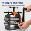 Prensa de Tabletas Manual para Joyería de Oro, Plata y Cobre, Equipo de Prensado de Tiras, Procesamiento de Formado de Anillos y Pulseras, Herramientas de Orfebrería, Color Naranja