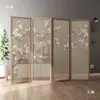 Biombo estilo chino sala de estar dormitorio protección hogar moderno simple entrada porche madera maciza plegable móvil pantalla plegable