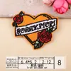 Parches Bordados al por Mayor Parches de Bordado por Computadora Parches Premium para Manualidades Decoración de Ropa con Forma de Helado Bebida Corazón Parches de Aplicación
