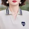 Conjunto de Ropa Deportiva de Algodón de Verano para Mamá, Elegante Conjunto Casual de Dos Piezas con Solapa y Manga Corta para Mujeres de Mediana Edad y Mayores de 50 Años