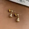 Pendientes Meilade con Forma de Calabaza de Doble Uso con Piedra Ojo de Tigre, Diseño Único, Estilo Chino Retro Otoño e Invierno, para Mujer