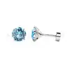 Jiangtai F136 Titanio Swarovski Cuatro Garras Redondo Hueso de Oreja Uña de Pastel Cruzado Cuerpo de Aleación de Titanio G23 Joyería para Piercing en el Cuerpo Uña de Oreja