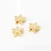 Melhores vendedores da Amazon acessórios para joias DIY contas espaçadoras lisas contas espaçadoras de ouro 14K lua coração estrela de cinco pontas cruz