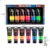 Set de 6 Colores 75ml Best-Seller Transfronterizo de Pintura Acrílica Tipo Squeeze para Arte, Graffiti en Paredes y Pintura Impermeable
