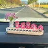 Morango Urso Carro Estacionamento Temporário Número Placa Feminino Bonito Telefone Móvel Placa Decoração Do Carro