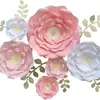 Decoración de Papel Tridimensional para Bodas y Fiestas, Flores de Papel, Decoración para Habitaciones Infantiles, Flores, Rosas en Forma de Corazón