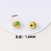 Cloisonné oro cuenta hueca cuenta de esmalte al óleo mariposa loto diy pulsera con cuentas collar accesorios con cuentas