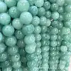 Cuentas Redondas de Jade del Sur Cuentas Sueltas Ágata de Cristal DIY Collar Accesorios de Joyería Semi-Terminados Venta al por Mayor Cuentas Sueltas Hechas a Mano DIY
