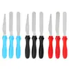Espátula de Acero Inoxidable para Crema Mango de Plástico Cuchillo Desmoldador de Pasteles de Tres Piezas Set de Herramientas para Hornear Untar Mermelada