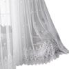 Pantalla de ventana de estilo europeo, gasa blanca, cortina de gasa transparente, cortina divisoria para ventana salediza, venta directa de fábrica, producto terminado de tela al por mayor