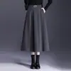 Falda A-line fluida, moderna, elegante, de bajo amplio para mujer, nueva de otoño 2026, de cintura alta, corte ajustado, adelgazante