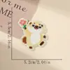 Parche Bordado de Ardilla de Dibujos Animados Parche Creativo Autoadhesivo Termoadhesivo para Bolsas, Fundas de Teléfono, Decoración, Ropa, Sombreros y Accesorios